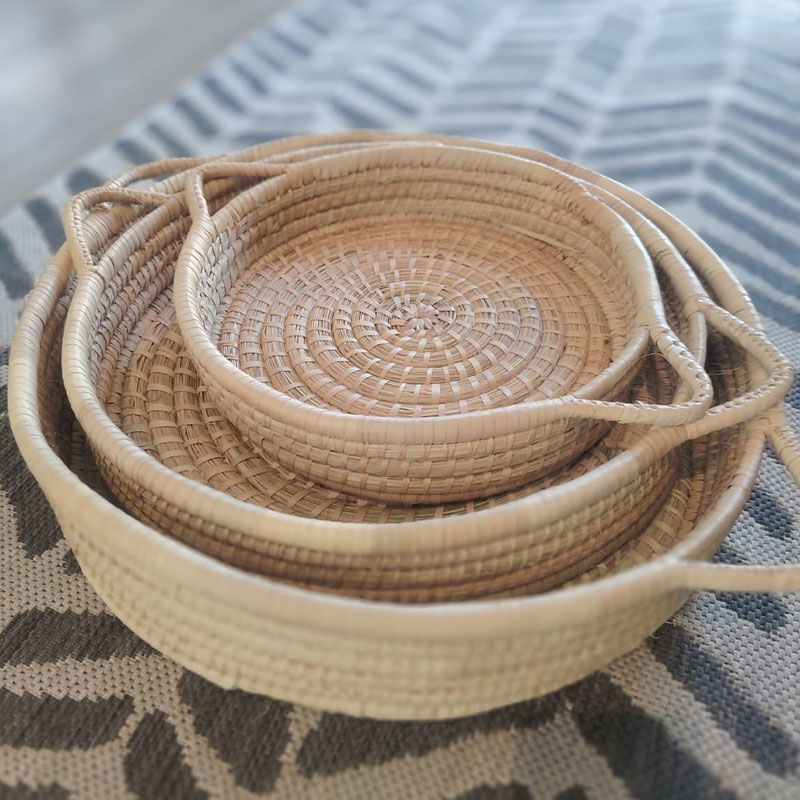 5055 - Copy Sabi Round Baskets (Single Weave)