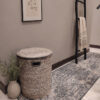 Juti-baskets.jpg-life Juti Laundry Basket (Natural & Black) with Lid