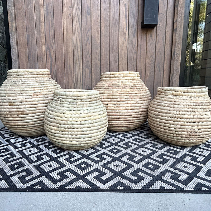 Kiara-Baskts.55 Kiara Round Basket (Full Weave)