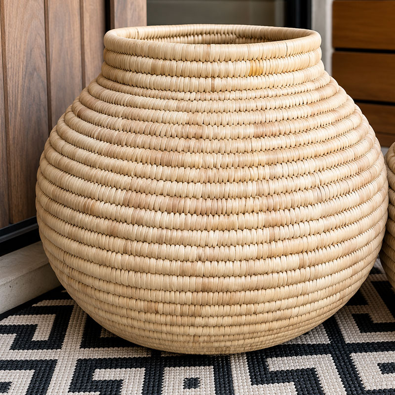 Kiara-Baskts.jpg-LArge Kiara Round Basket (Full Weave)