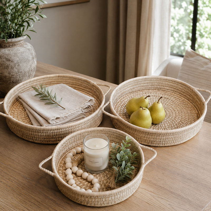 Untitled-y Sabi Round Baskets (Single Weave)