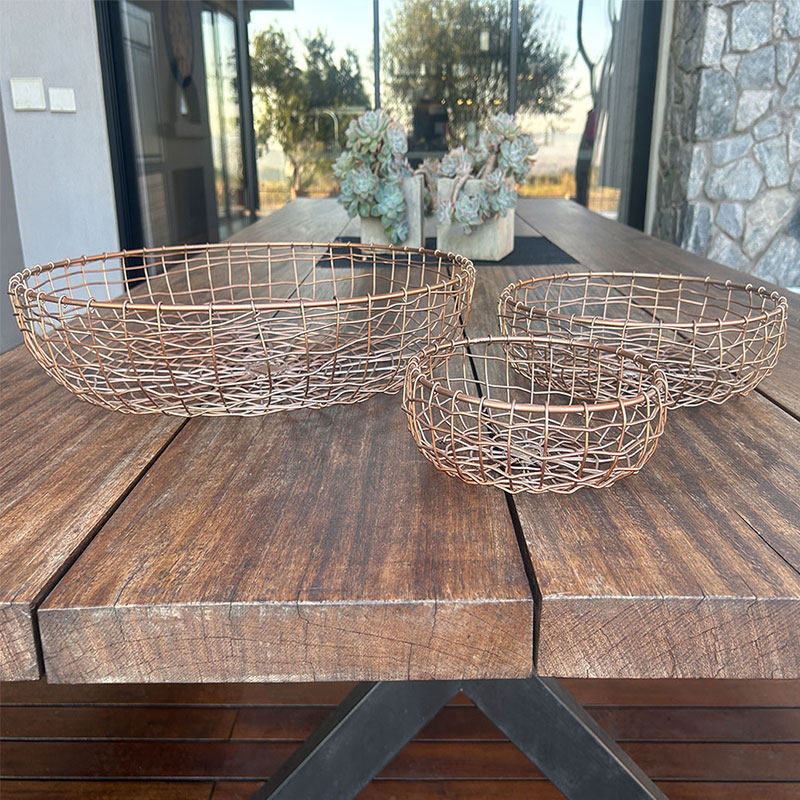 Zee-Wire-BasketsCopper-- Zee Wire Baskets
