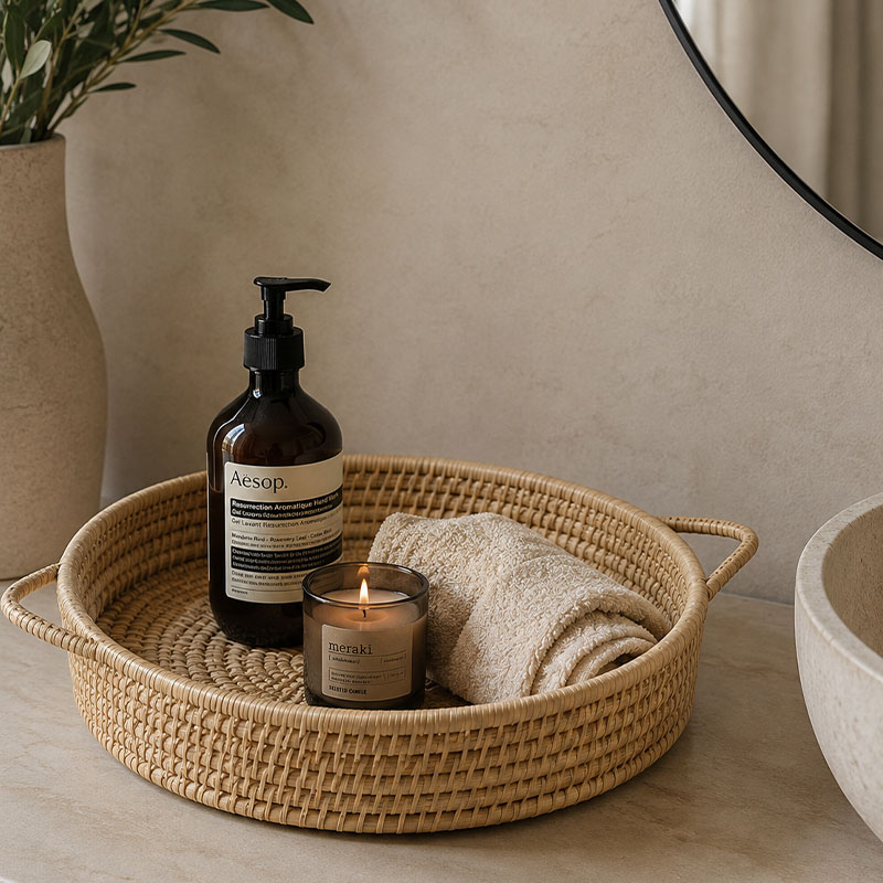 trredyre5uy Sabi Round Baskets (Single Weave)