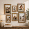 Asaru Double Glass Mango Wood Frames