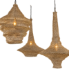 Set Gold Transparent Razo, Juhi & Jasme Pendants